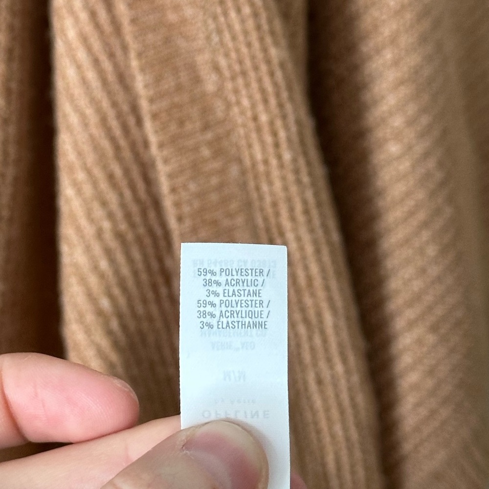 Aerie Cozy Cacoon Cardigan in Tan - Picture 6 of 6